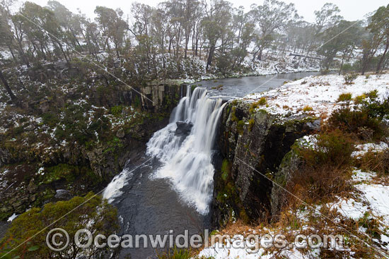 Ebor Falls in Snow photo