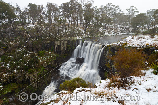 Ebor Falls in Snow photo