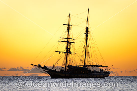 Vessel at sunrise Coffs Harbour photo