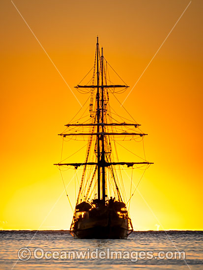 Vessel at sunrise Coffs Harbour photo Vessel at sunrise Coffs Harbour photo