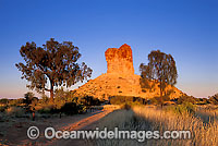Chambers Pillar at sunset Photo - Gary Bell