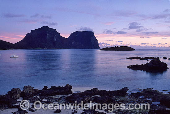 Lord Howe Island Lagoon Mount Lidgbird photo