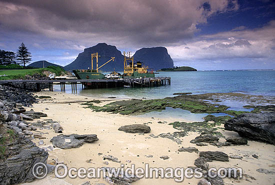 Lord Howe Island jetty photo Lord Howe Island jetty photo