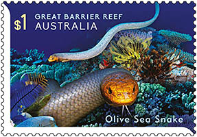 Sea Snake Stamp Sea Snake Stamp